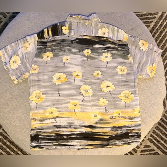 JAMS WORLD 50 Years Retro Rayon 80s Hawaiian Surf Button Down Short Sleeve Shirt - Picture 2 of 7
